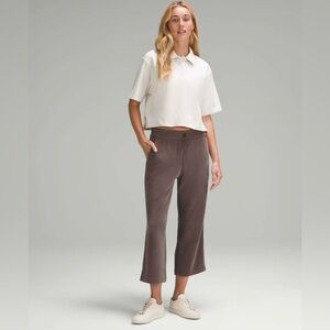 Lululemon Softstreme High-Rise Straight-Leg Cropped Pant in Espresso size 4